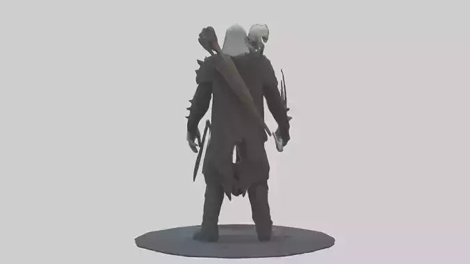 3D model Grim hunter model VR / AR / low-poly