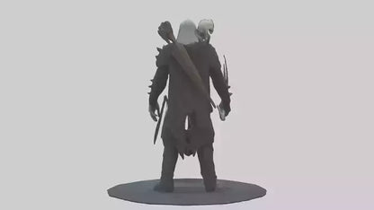 3D model Grim hunter model VR / AR / low-poly