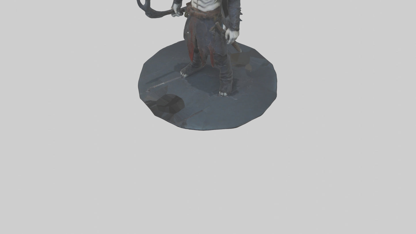 3D model Grim hunter model VR / AR / low-poly