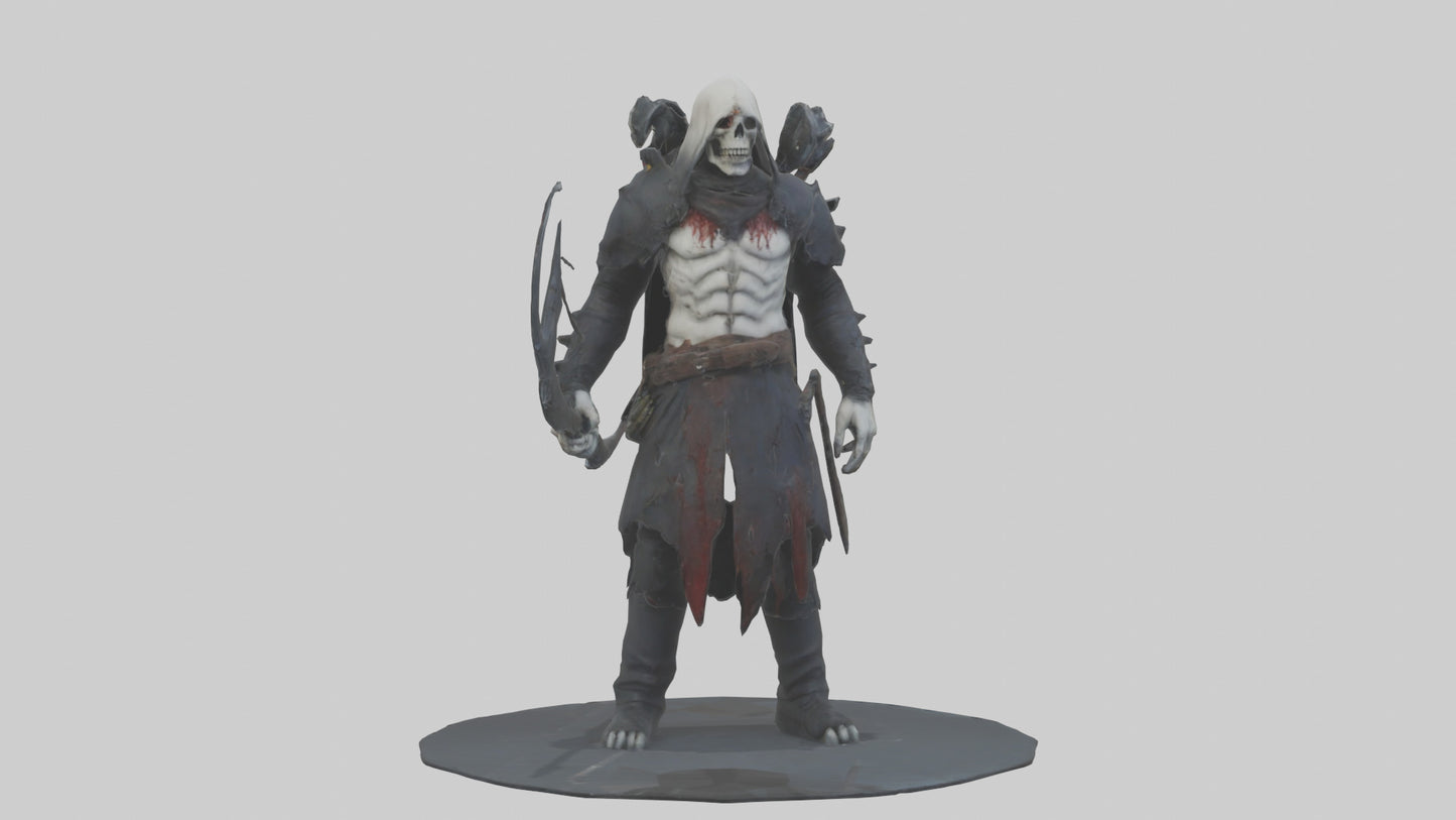 3D model Grim hunter model VR / AR / low-poly