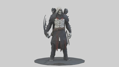 3D model Grim hunter model VR / AR / low-poly