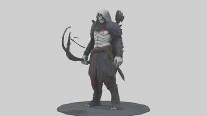 3D model Grim hunter model VR / AR / low-poly
