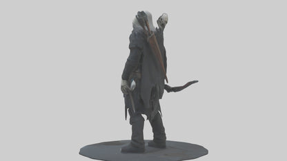 3D model Grim hunter model VR / AR / low-poly