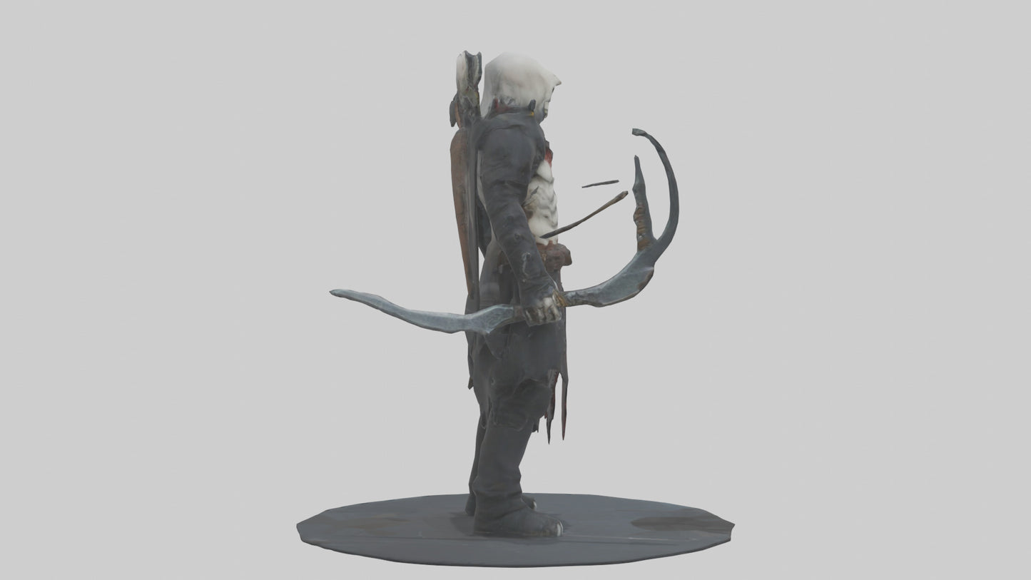 3D model Grim hunter model VR / AR / low-poly