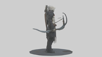 3D model Grim hunter model VR / AR / low-poly