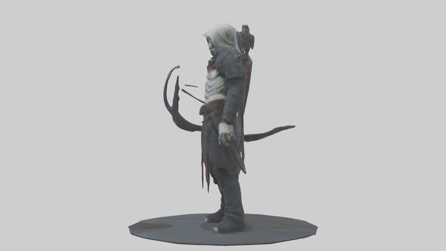 3D model Grim hunter model VR / AR / low-poly
