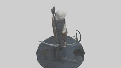 3D model Grim hunter model VR / AR / low-poly