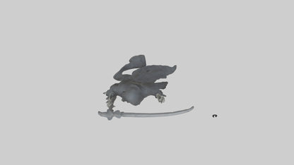 3D model Grim Reaper model VR / AR / low-poly