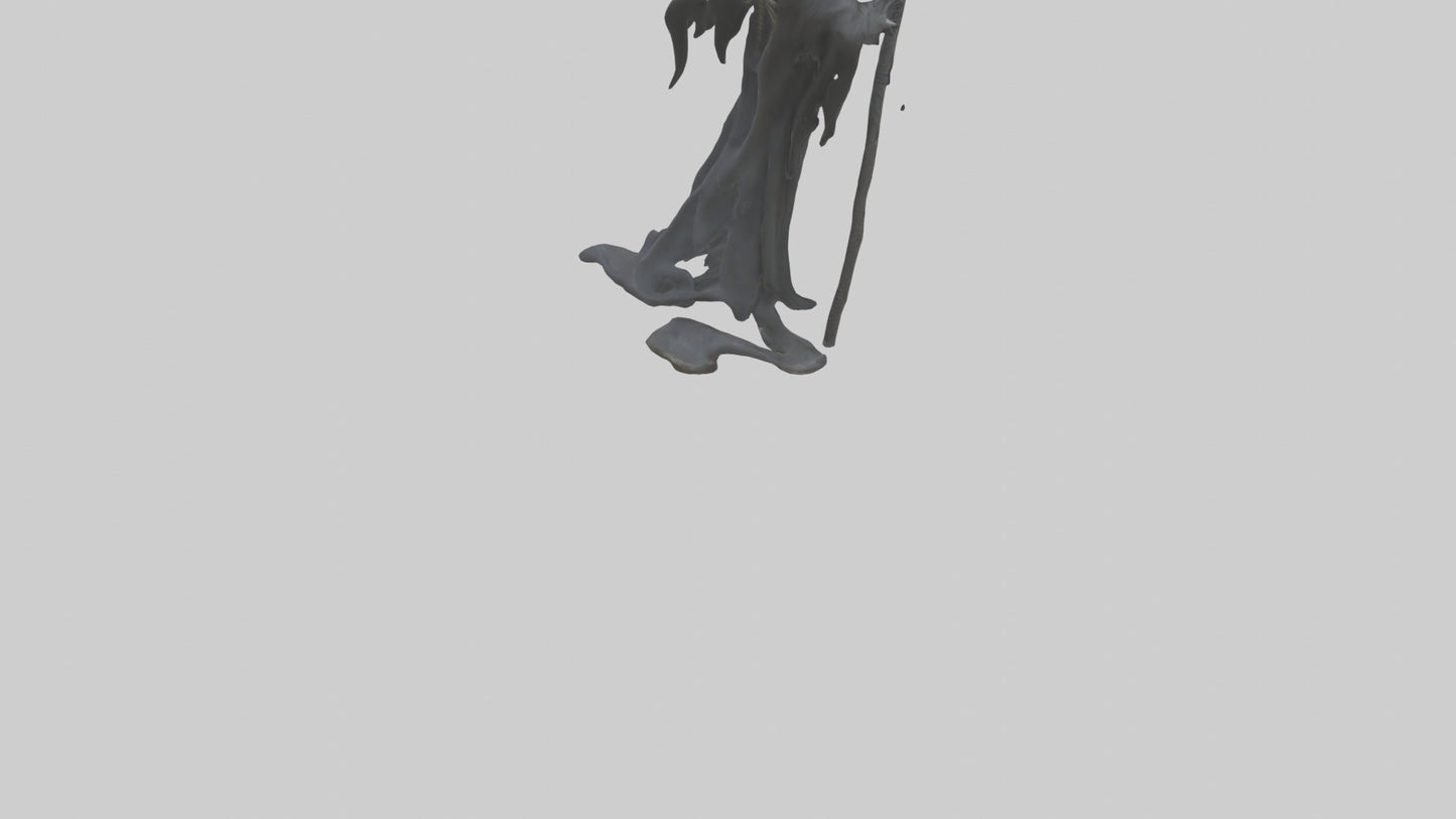 3D model Grim Reaper model VR / AR / low-poly