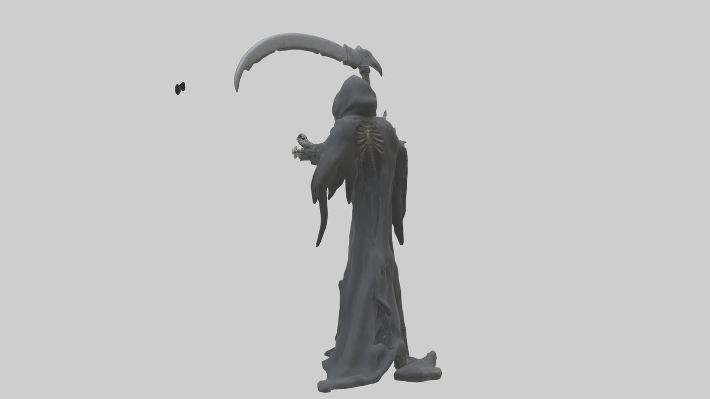 3D model Grim Reaper model VR / AR / low-poly