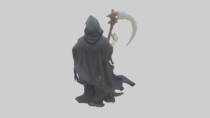 3D model Grim reaper skeleton model VR / AR / low-poly