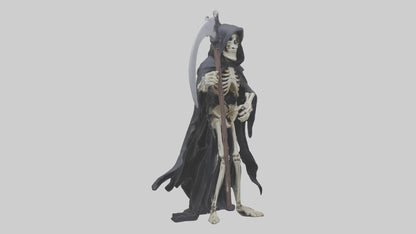 3D model Grim reaper skeleton model VR / AR / low-poly