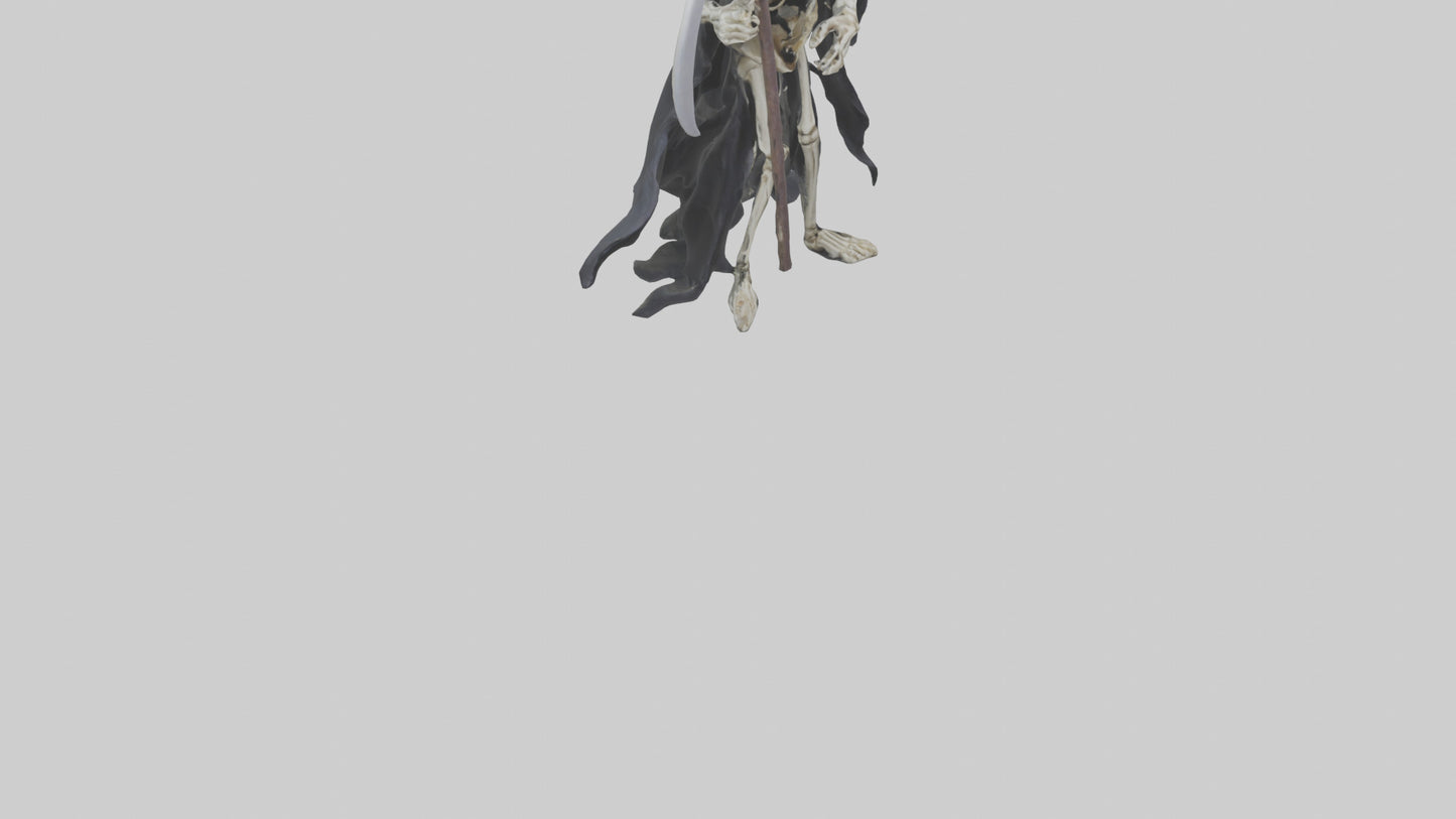 3D model Grim reaper skeleton model VR / AR / low-poly