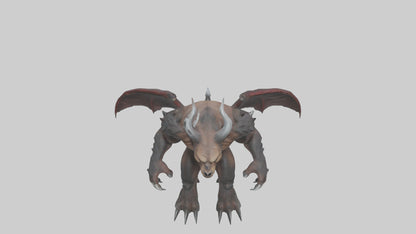 3D model Grizzly Demon model VR / AR / low-poly