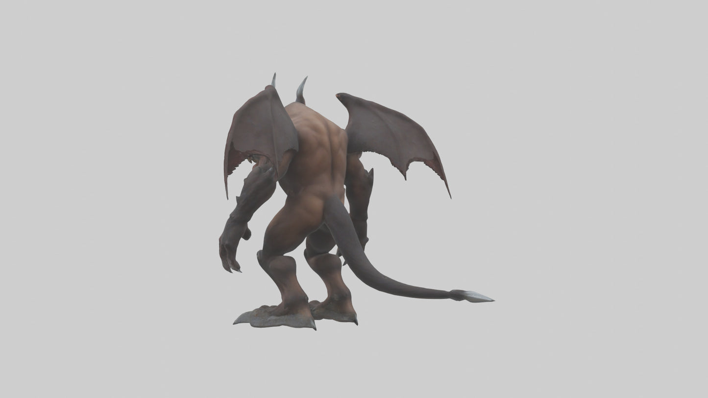 3D model Grizzly Demon model VR / AR / low-poly
