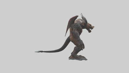 3D model Grizzly Demon model VR / AR / low-poly