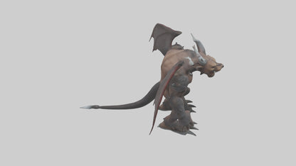 3D model Grizzly Demon model VR / AR / low-poly