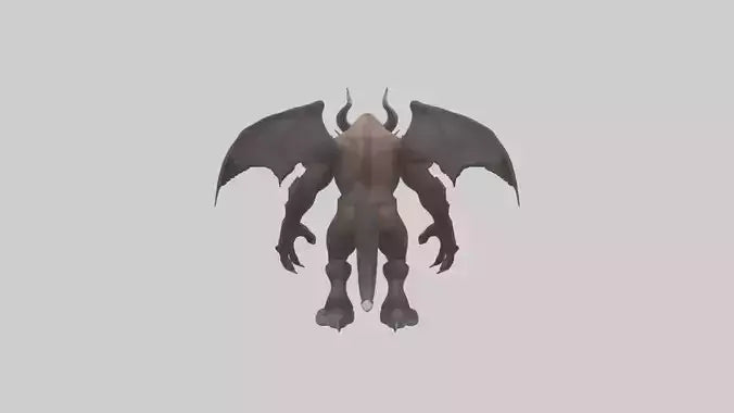 3D model Grizzly Demon model VR / AR / low-poly