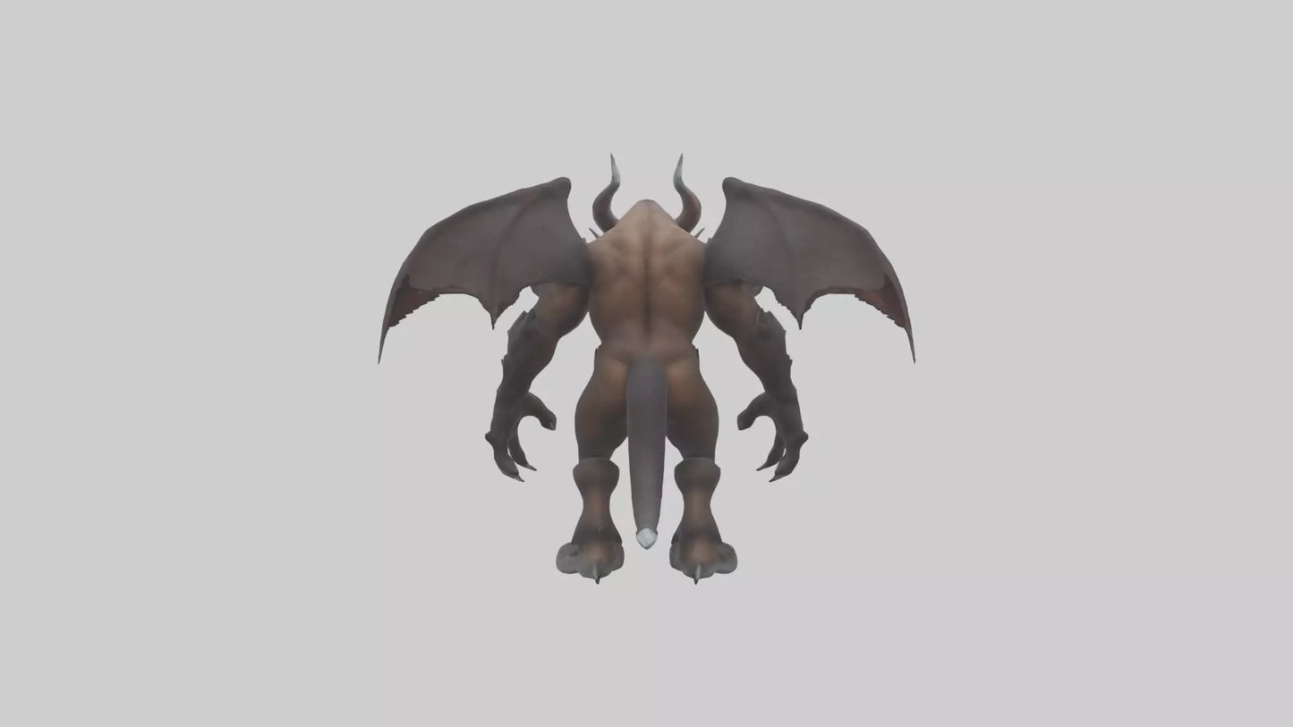 3D model Grizzly Demon model VR / AR / low-poly