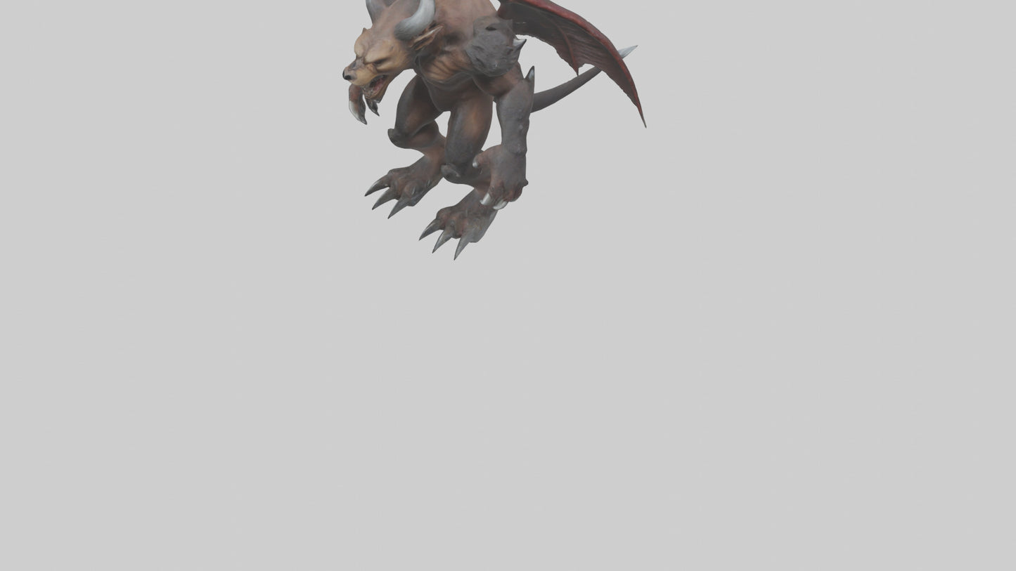 3D model Grizzly Demon model VR / AR / low-poly