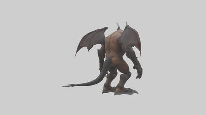 3D model Grizzly Demon model VR / AR / low-poly
