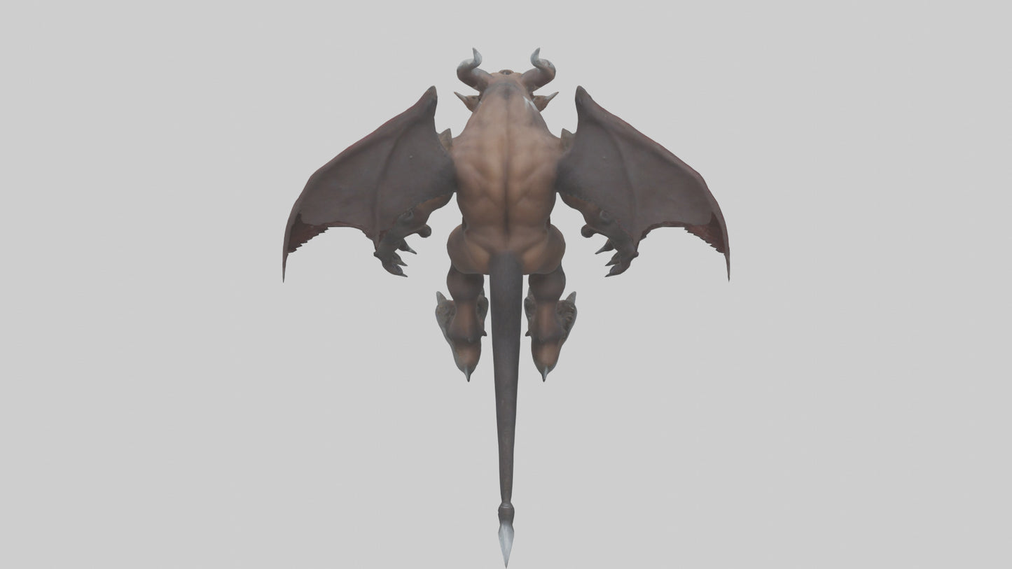 3D model Grizzly Demon model VR / AR / low-poly