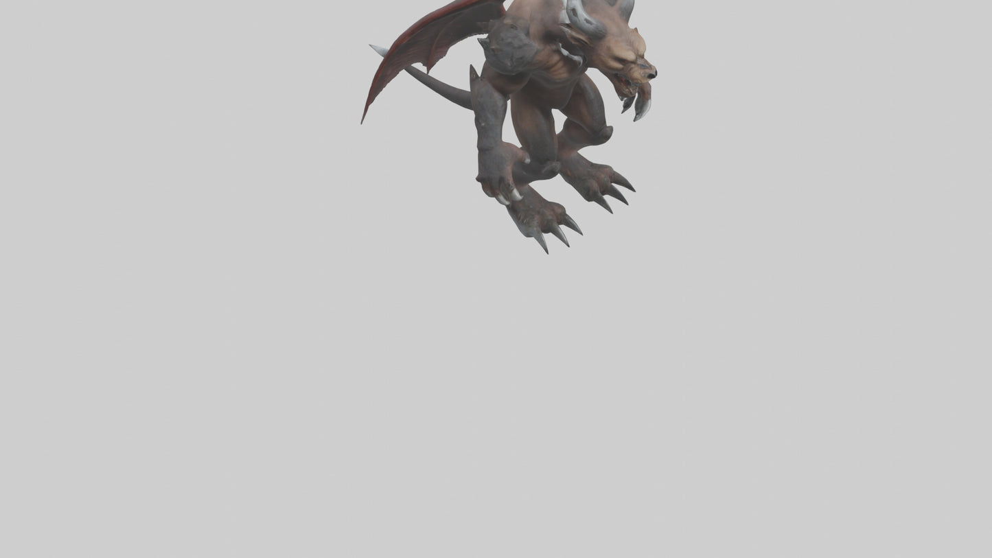 3D model Grizzly Demon model VR / AR / low-poly