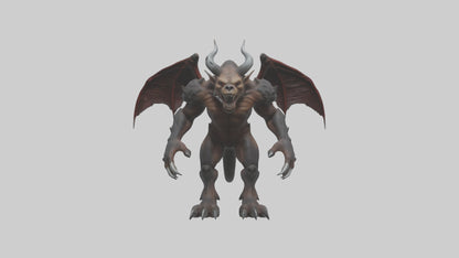 3D model Grizzly Demon model VR / AR / low-poly
