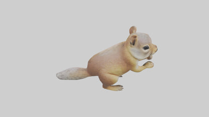 3D model Ground Squirrel standing alert model VR / AR / low-poly