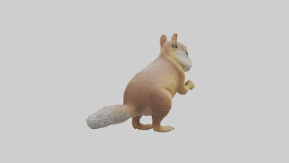 3D model Ground Squirrel standing alert model VR / AR / low-poly