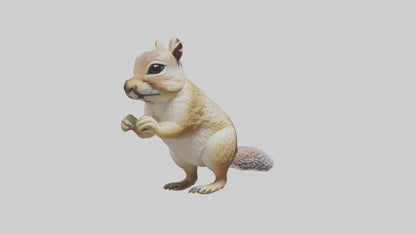 3D model Ground Squirrel standing alert model VR / AR / low-poly