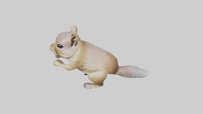 3D model Ground Squirrel standing alert model VR / AR / low-poly