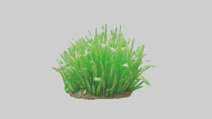 3D model Growing Grass Sculpture model VR / AR / low-poly