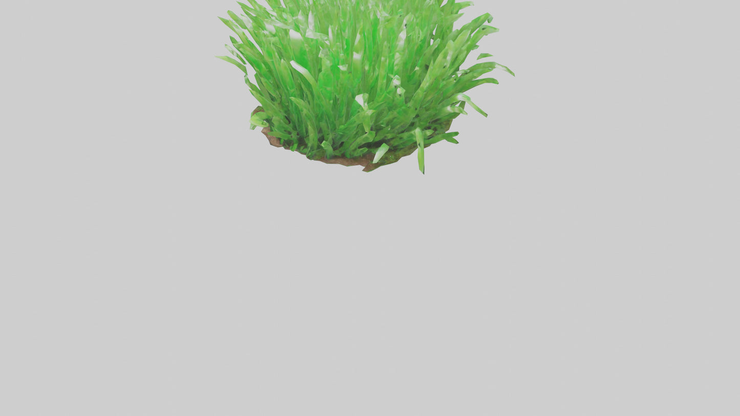 3D model Growing Grass Sculpture model VR / AR / low-poly