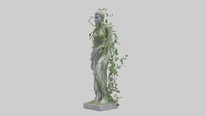 3D model Growing Vines Statue model VR / AR / low-poly