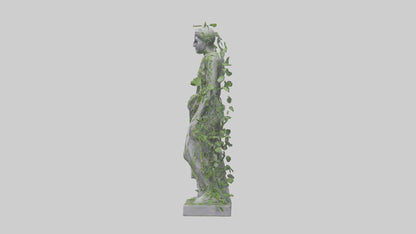 3D model Growing Vines Statue model VR / AR / low-poly