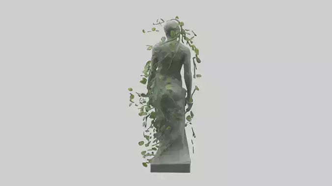 3D model Growing Vines Statue model VR / AR / low-poly