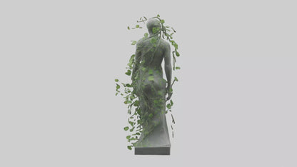 3D model Growing Vines Statue model VR / AR / low-poly