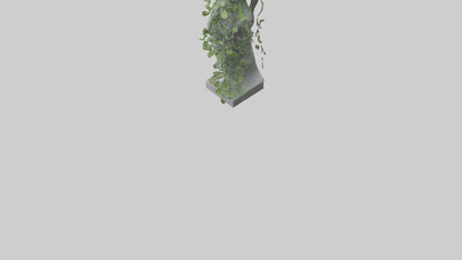 3D model Growing Vines Statue model VR / AR / low-poly