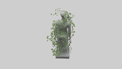 3D model Growing Vines Statue model VR / AR / low-poly