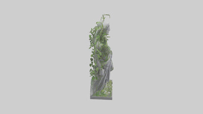 3D model Growing Vines Statue model VR / AR / low-poly