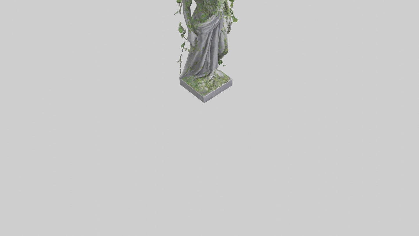 3D model Growing Vines Statue model VR / AR / low-poly