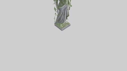 3D model Growing Vines Statue model VR / AR / low-poly