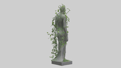 3D model Growing Vines Statue model VR / AR / low-poly