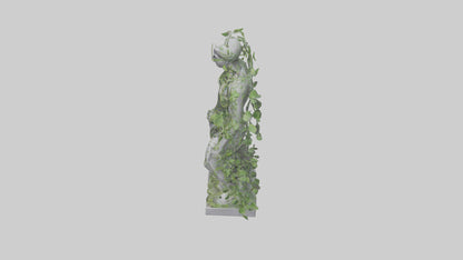 3D model Growing Vines Statue model VR / AR / low-poly