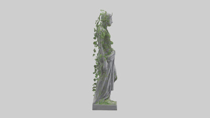 3D model Growing Vines Statue model VR / AR / low-poly