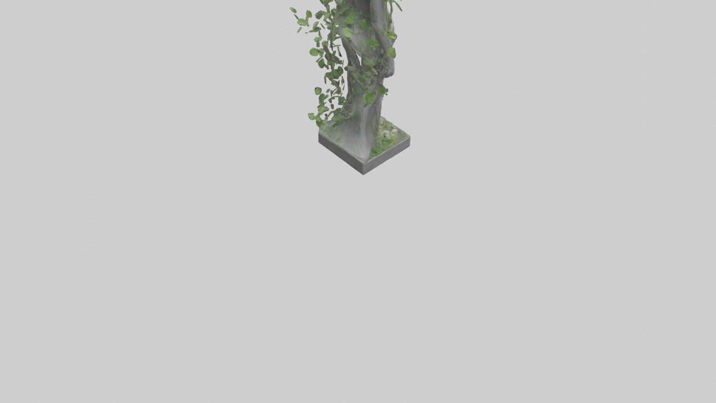 3D model Growing Vines Statue model VR / AR / low-poly