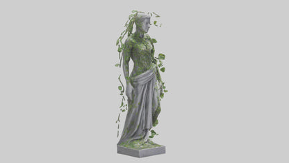 3D model Growing Vines Statue model VR / AR / low-poly