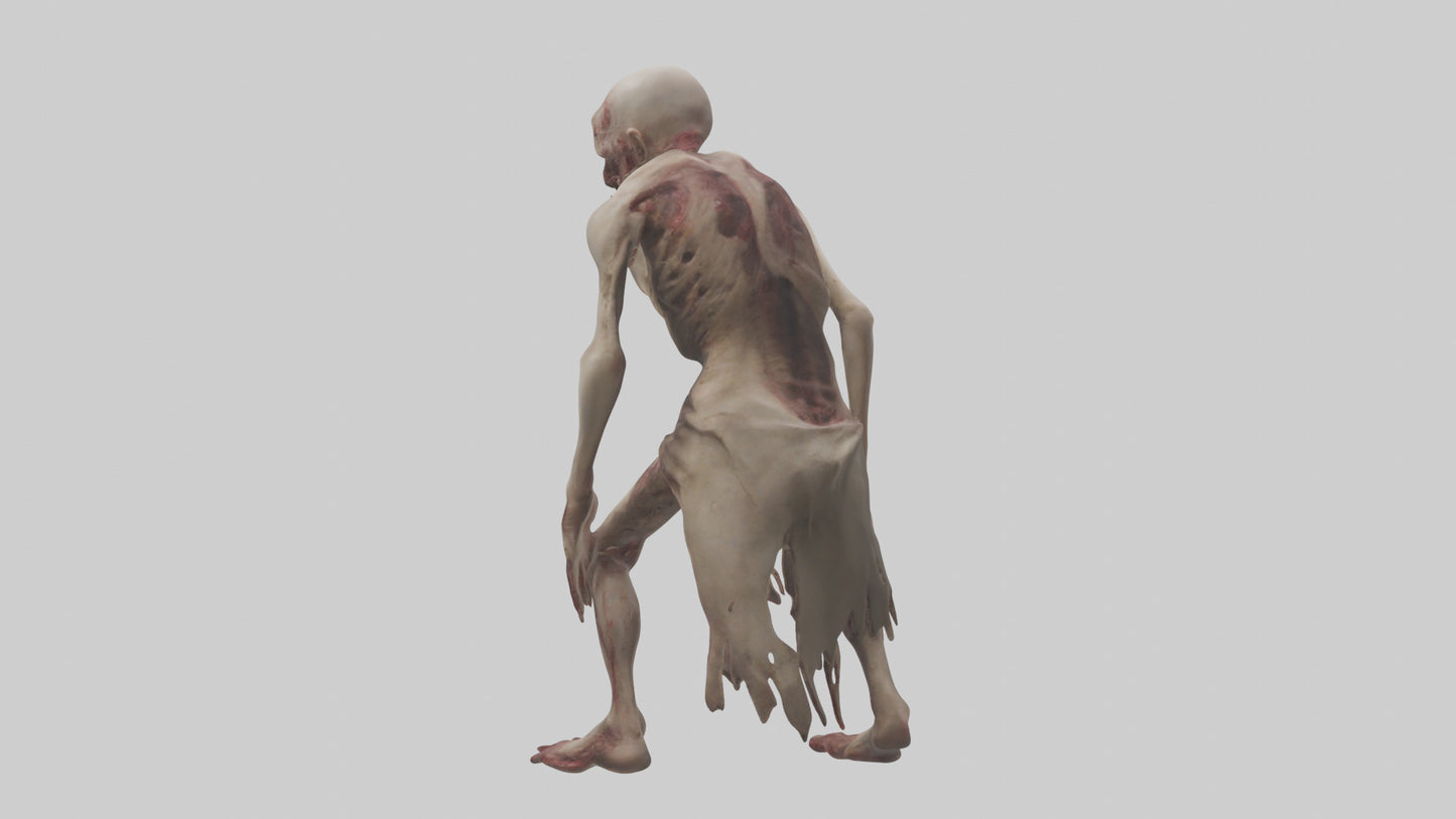 3D model Gruesome figure model VR / AR / low-poly