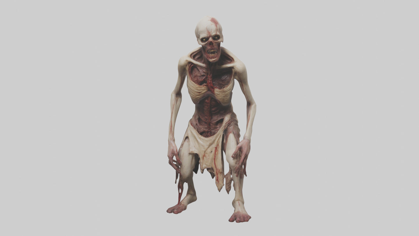 3D model Gruesome figure model VR / AR / low-poly